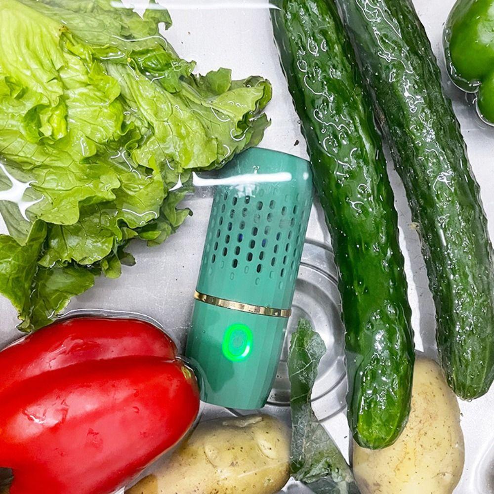 Wireless Food Cleaner Mini Vegetable Cleaning Machine  Outdoor Picnic