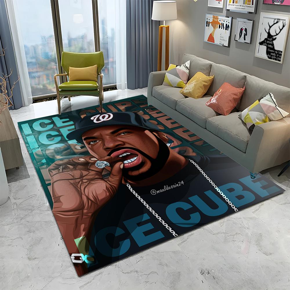 Legendární Hvězda Hip Hopový Rapper Umělecký Koberec Kobereček pro Domov Obývací Pokoj Ložnice Pohovka Dekorace Předložka, Dětský Hrací Koberec Protiskluzová Podložka na Podlahu