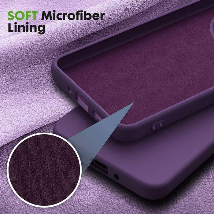 Case for Xiaomi Redmi Note 14 Pro 5G (not for 4G) - Dark Purple Soft Silicone - EFConnection®