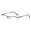 Vintage Mens Myopia Glasses Anti Blue Light Computer Eyewear Metal Half Frame Nearsighted -1.0 To -6.0