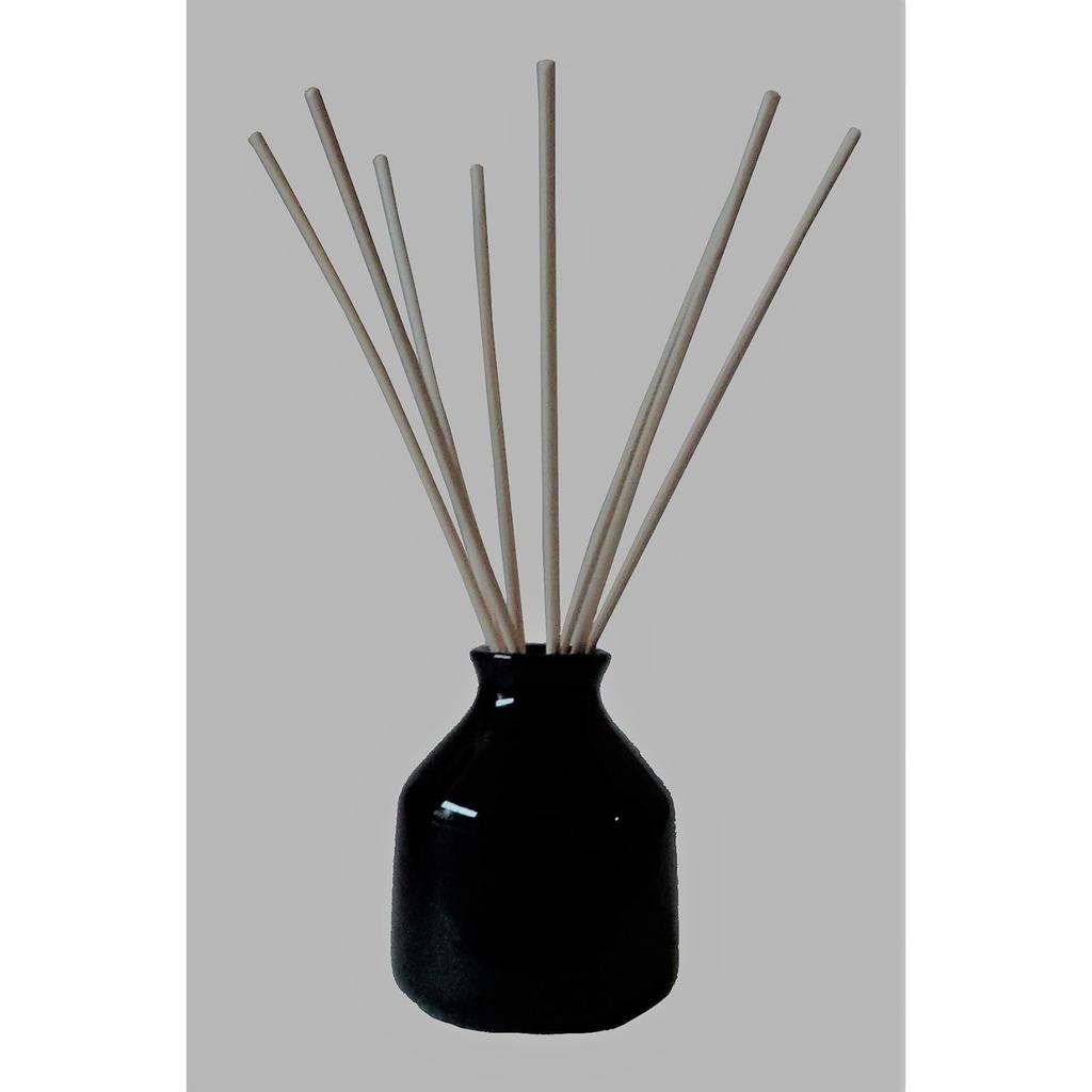 Pure Source India Keramik Schilf Diffusor Topf (3,5 Zoll, Schwarz)