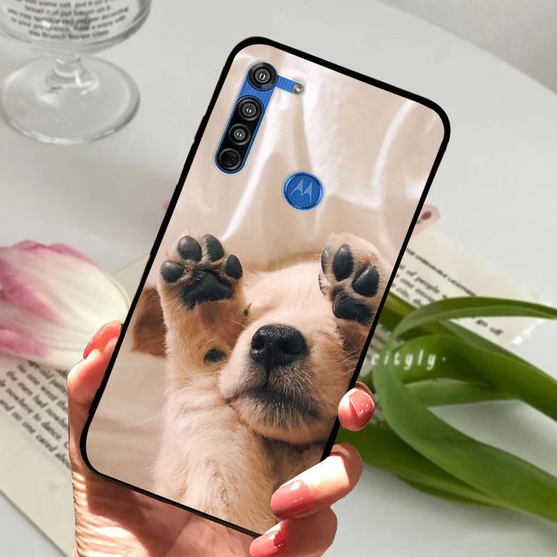 For Motorola Moto G8 Plus Case Black Silicone Cover Case for MOTO G8 Play G 8 Power Lite Fashion TPU Protective Back Cover Shell