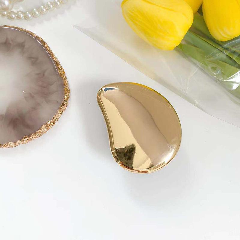 Cold Wind Electroplated Mirror Mobile Phone Airbag Bracket Metal Desktop Support Foldable Lazy Selfie Ring Buckle