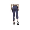 Adidas Solid Color Logo High Waist Fitness Leggings Women Bottoms Navy-Blue HC6638