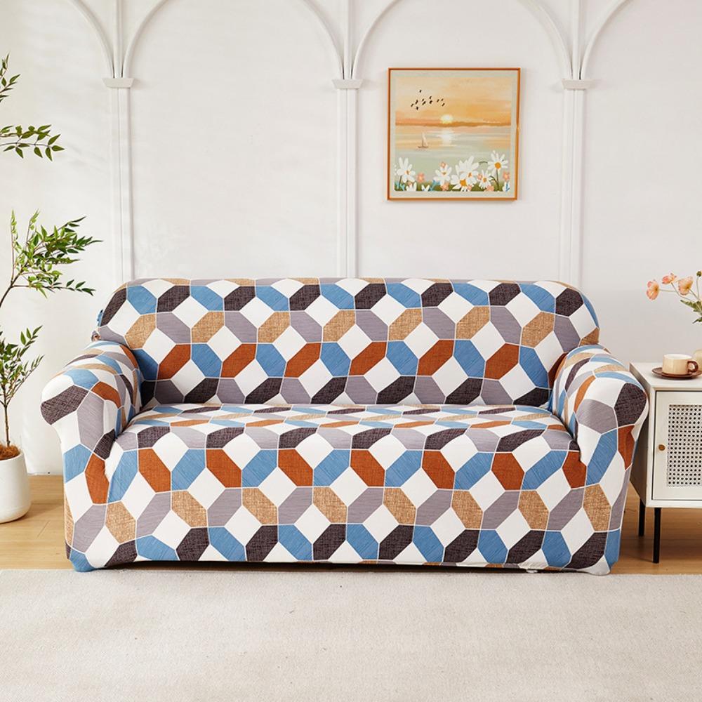 Elastic Printed Sofa Cover Universal Stretchable Slipcouch Protector Furniture Protector