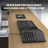 Wired Split Keyboard Natural Ergonomic Design Full-Size 110 Keys Universal Plug-Play Wrist Support Keyboard Office Supplies