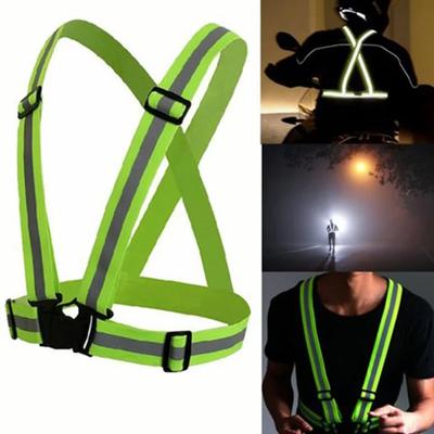 Bandes Réfléchissantes Haute Visibilité Sécurité Travail de Nuit Course Sécurité Veste Réfléchissante Réglable Veste Réfléchissante Haute Visibilité