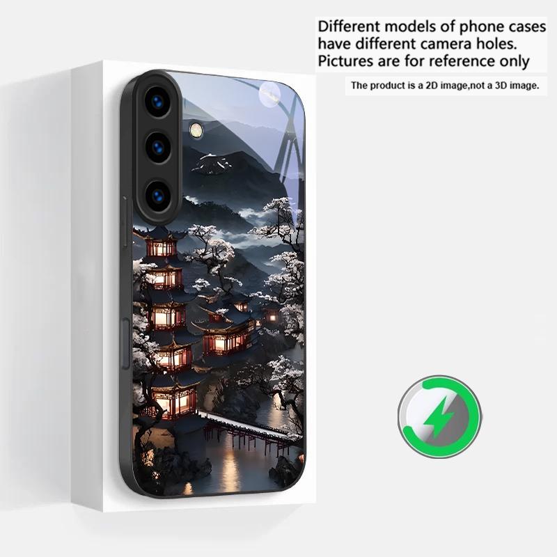 

Moonlight Fairy Trail Suitable For Samsung Galaxy S25 Ultra S20 FE S21 S22+ S23 Plus S24 S26 Edge magnetism Glass Phone Casee Galaxy S25 Ultra