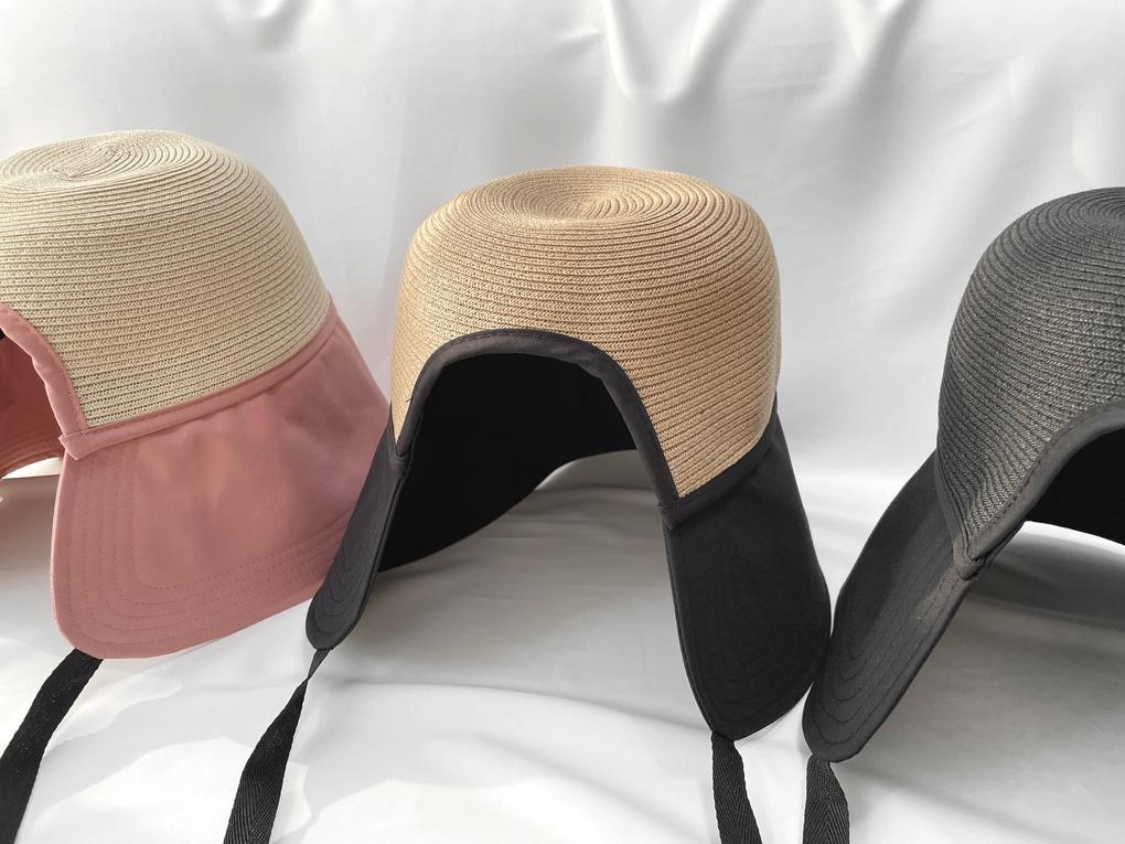 Women's Fall/Winter Natural Half Bonnet Bucket Hat Bucket Bucket Hat