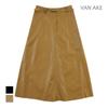 VANAKE Belted Leather A-Line Skirt_Vb3Yskmd02A