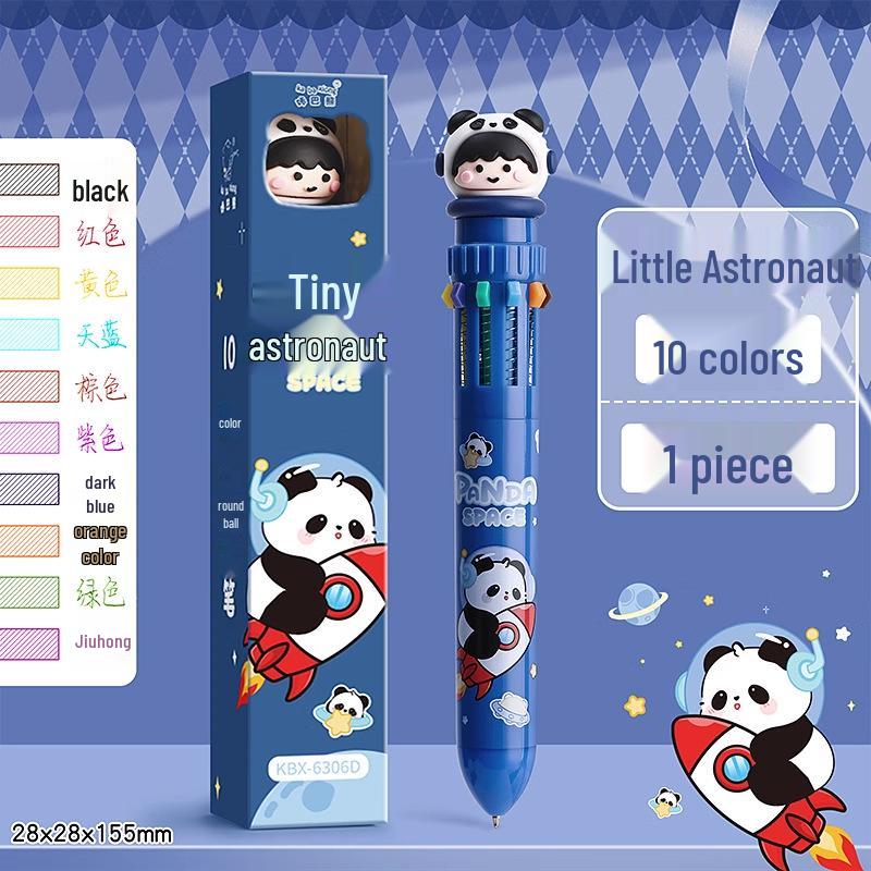 

Мультяшная креативная многоцветная гелевая шариковая ручка - десятицветная нажимного типа 0.5mm