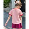 Trendy Children's Clothing 2026 Summer New Product Girls' Pure Cotton Round Neck Short-Sleeved T-Shirt Kidsren's Cartoon Printed Baby Clothes