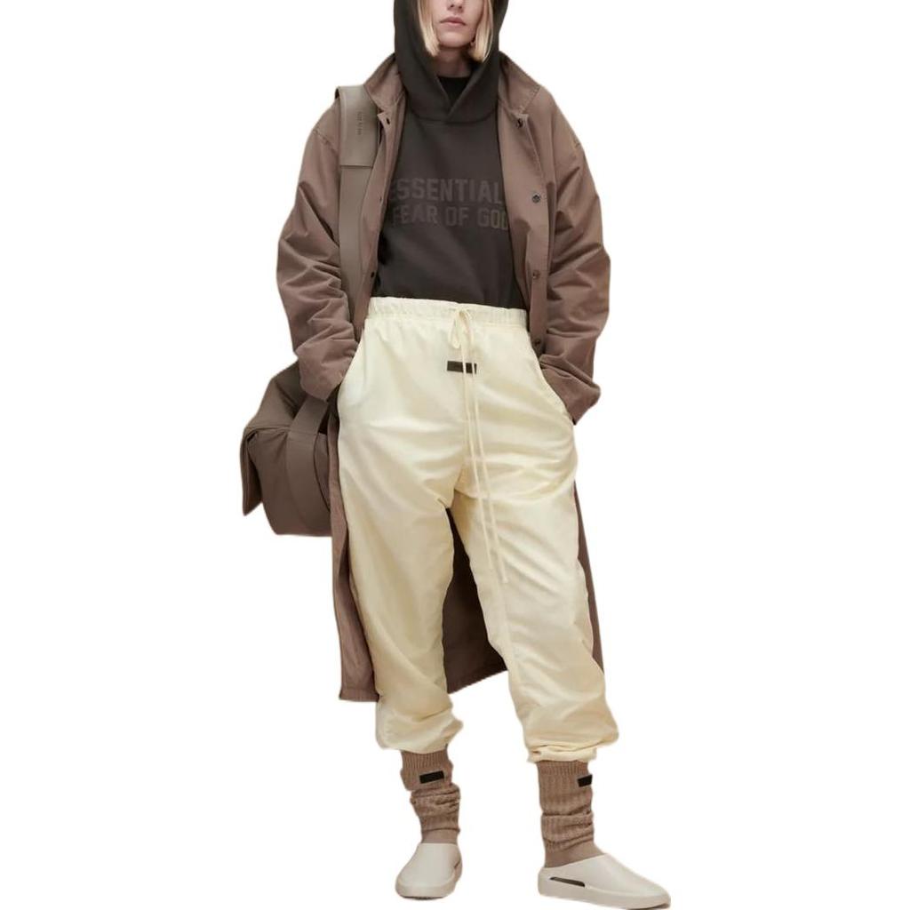 Fear of God Essentials Drawstring Casual Pants with Side Pockets Unisex Bottoms Gold FOG-FW22-865
