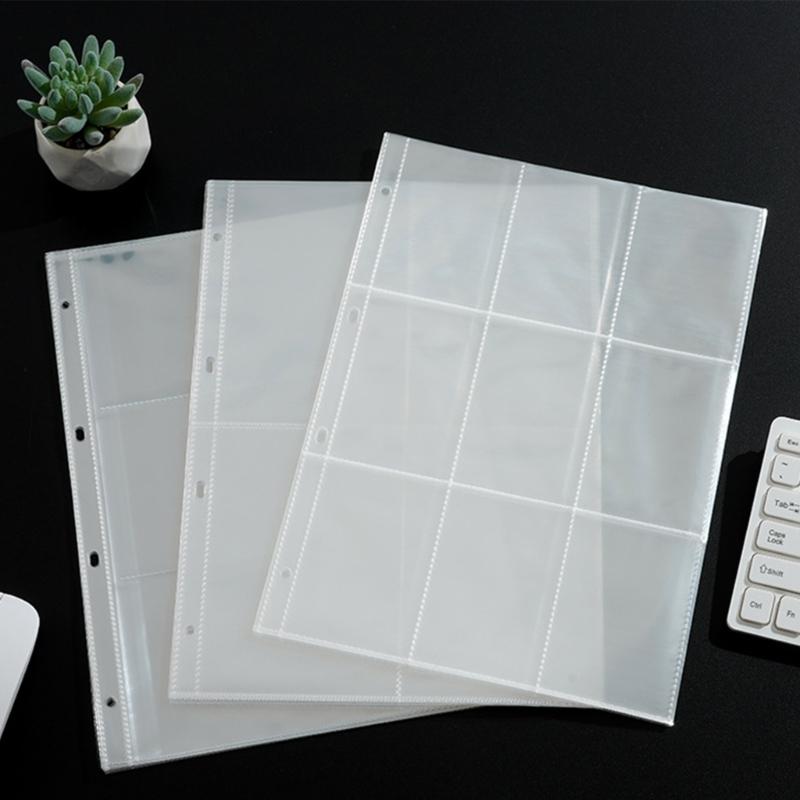 20Piece Plastic Photo Album Refill Page For Collectible Card Thick Clear Binder Pocket Sheet Protectors Photocard Sleeve