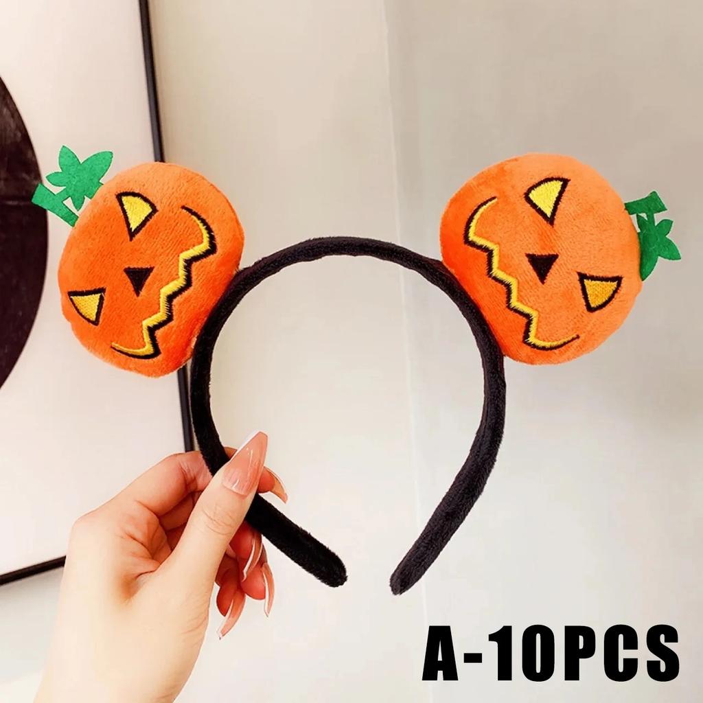 Niedliche Cartoon Anime Kürbis Puppe Halloween Stirnband Lustige DIY Feiertagsrequisiten Haarbündel und Reifenstil Partydekorationen