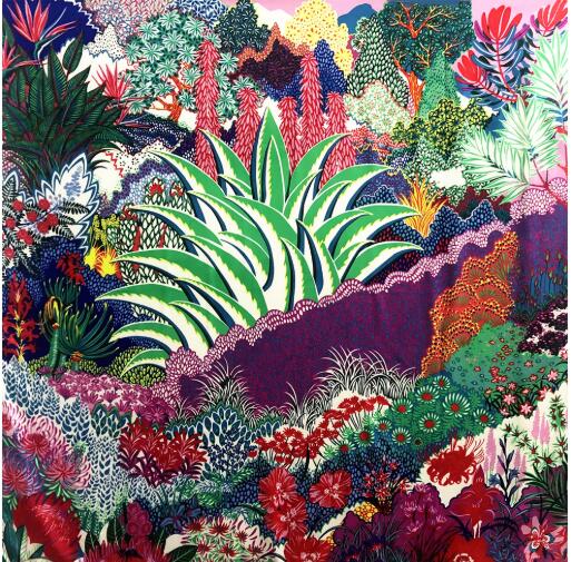 

130CM Silk Scarf Women Large Shawls Secret Garden Print Stoles Square Bandana Horse Kerchief Scarf Female Foulards 130x130CM