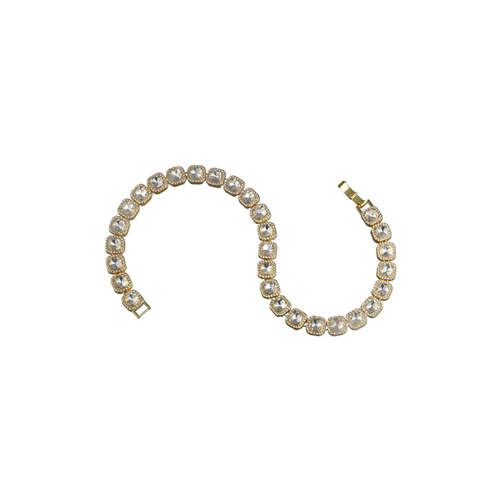 Rhinestone  Dog Chain Collar Zinc Zinc Alloy Pet  Necklace Luxury Shining Pet Collars  Cats