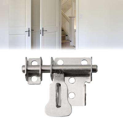 Stainless Steel Door Latch Lock-Hasp Sliding Bolts Latch Hasp Home Hardware Window Gate Safety Toilet Door Lock Bathroom Pin