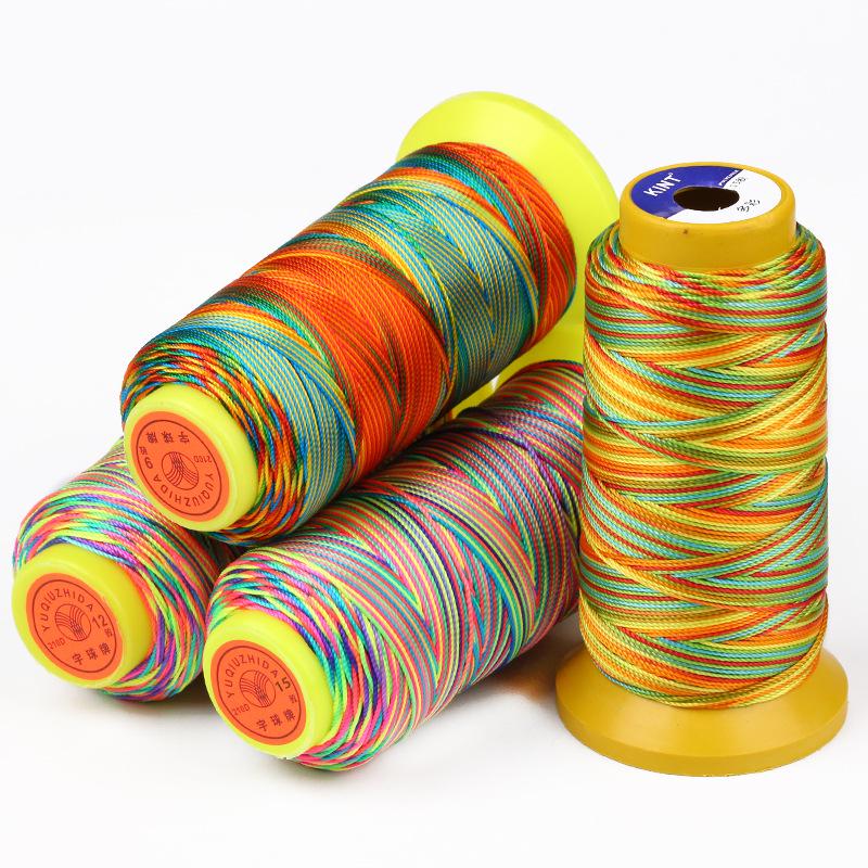 Colored Polyester Thread for DIY Beading and Weaving