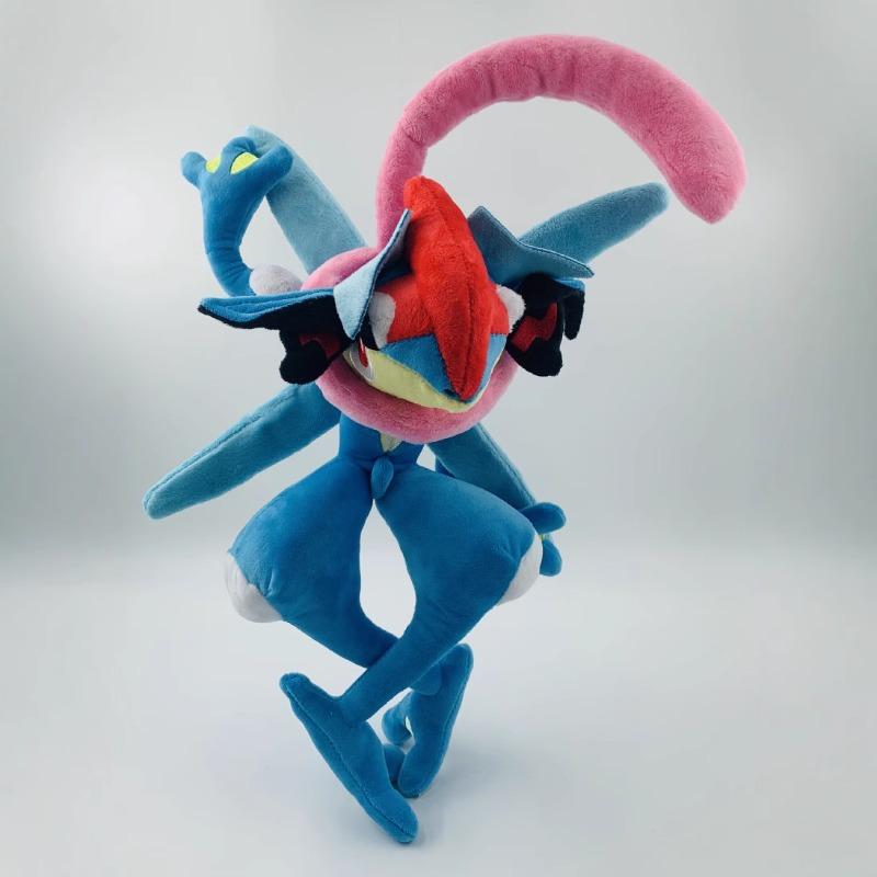 

Pokemon Ash Greninja Plush Toy Cute Water/Dark Type Ninja Frog Character Soft Stuffed Doll Anime Plushie for Fans Collectors Birthday Gift Home Decor 30cm синий