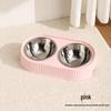 Douyin Pet Stainless Steel Cat Bowl, Dopamine Color, Non-Slip Dog Ice Cream Bowl, Neck Protection Feeding Utensils.