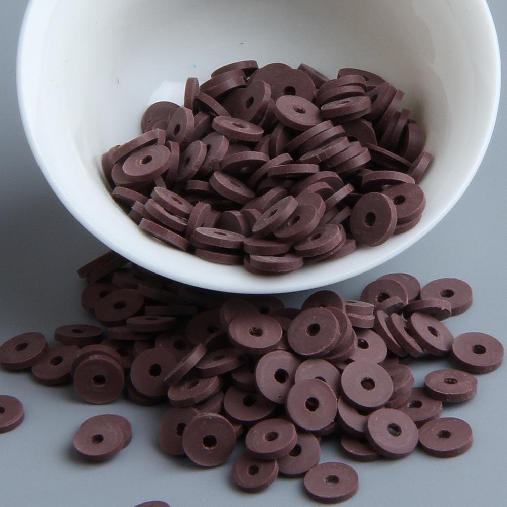 10g DIY Solid Color Polymer Clay Beads for Bracelets & Necklaces - Handmade Spacer Beads