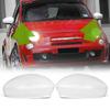 2PCS Wing Rearview Mirror Cover Cap Replacement White Fit For Fiat 500 2007-2023