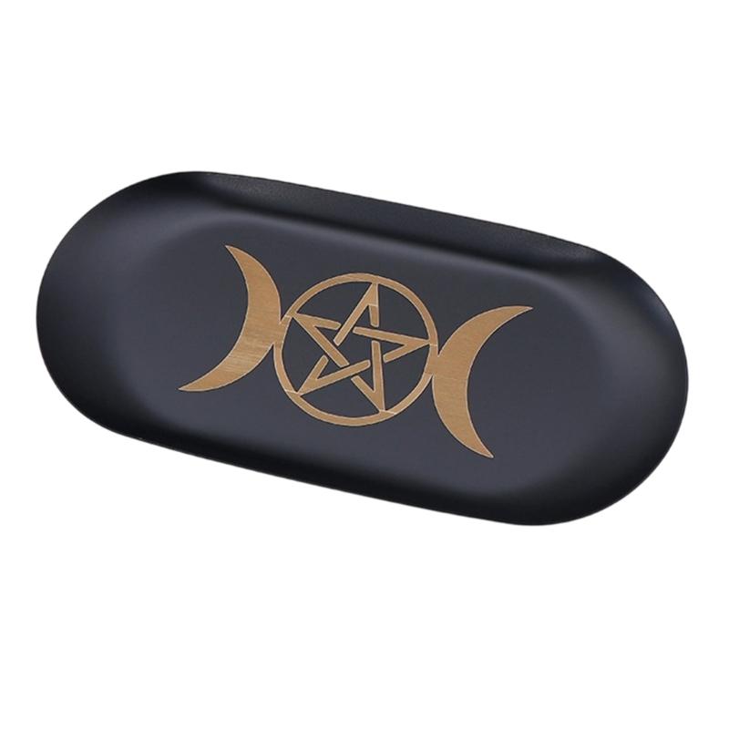 Tarots Candle Holder Board Astrology Candlestick Altars Plate Witchcraft Wiccan Divinations Decors Candle Holder Tray