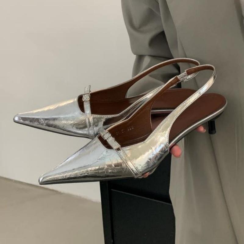 

Fashion Bailamos 2025 New Brand Women Sandal Shoes Fashion Red Pointed Toe Bow-knot Ladies Eelgant Slingback Shoes Thin High Heel Pumps 39