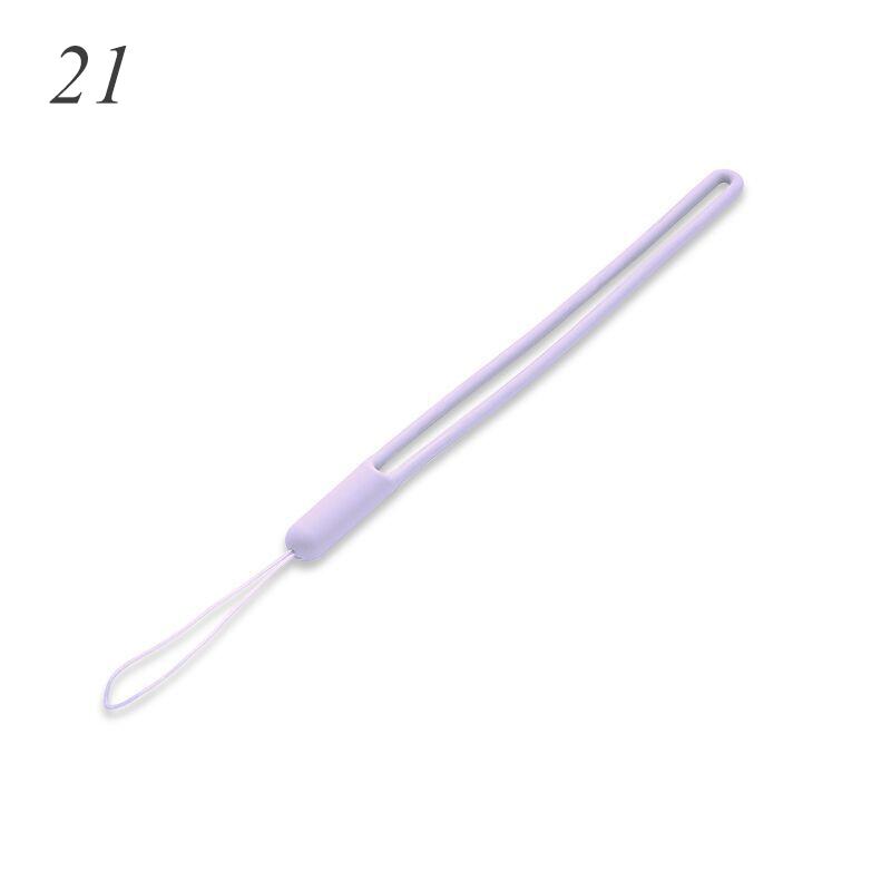 1vnt Mobiliojo telefono raištelis Telefono riešo dirželiai raktų pakabukas Silikoninis tempiamas fotoaparato dirželis vienspalvis