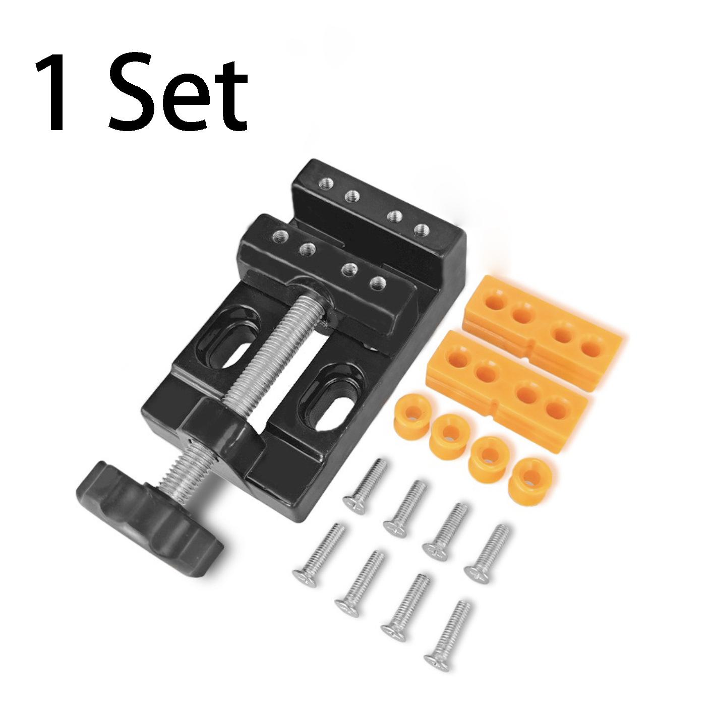 

1pc Mini Drill Press Vise Clamp, Olive Bead Walnut Core Fixing Jig, DIY Engraving Punching Clamp for Jewelry Watch Repair Craft