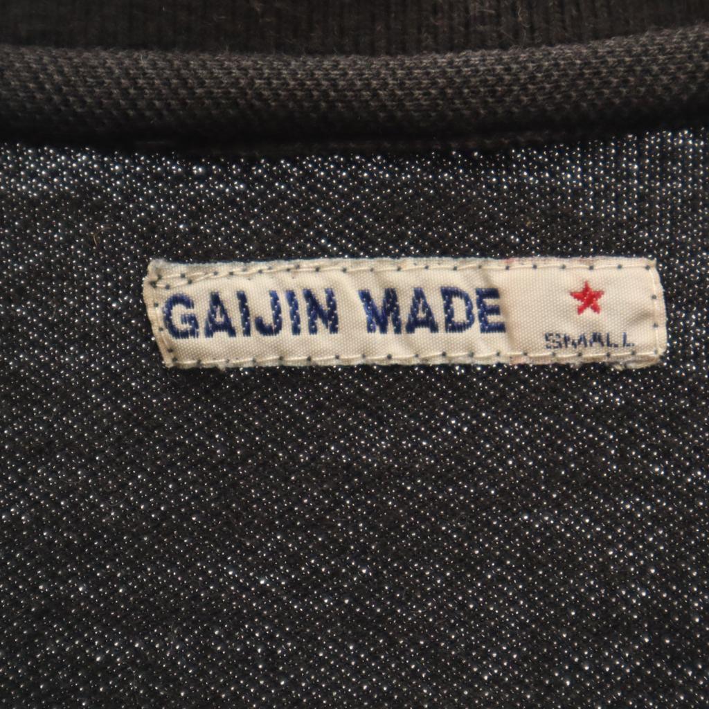GAIJIN MADE Short sleeve Polo shirt S black Kanoko fabric Men's Used