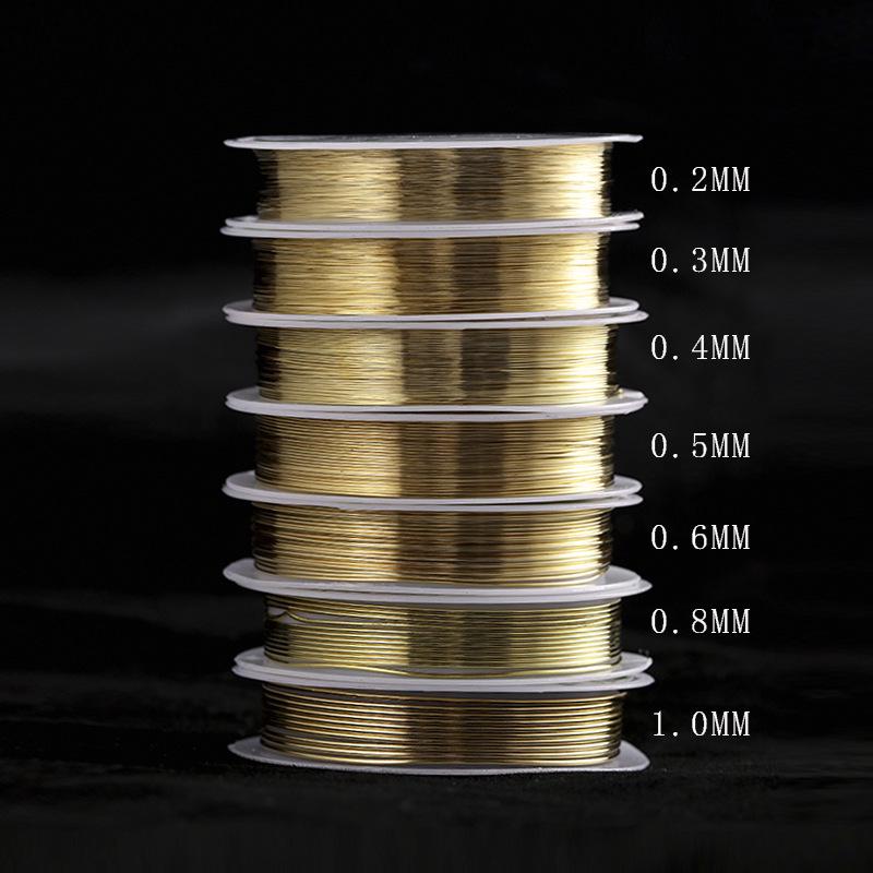 Handmade Copper Wire for Jewelry: 0.2-1.0mm, Gold, Silver, and Natural Colors