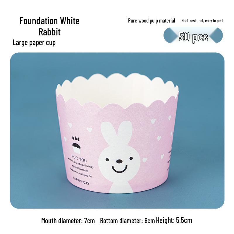 50 Hochtemperatur-Beständige Kraftpapier Muffin- & Chiffon-Kuchenförmchen - Lebensmittelqualität, Einweg, Runde Backförmchen