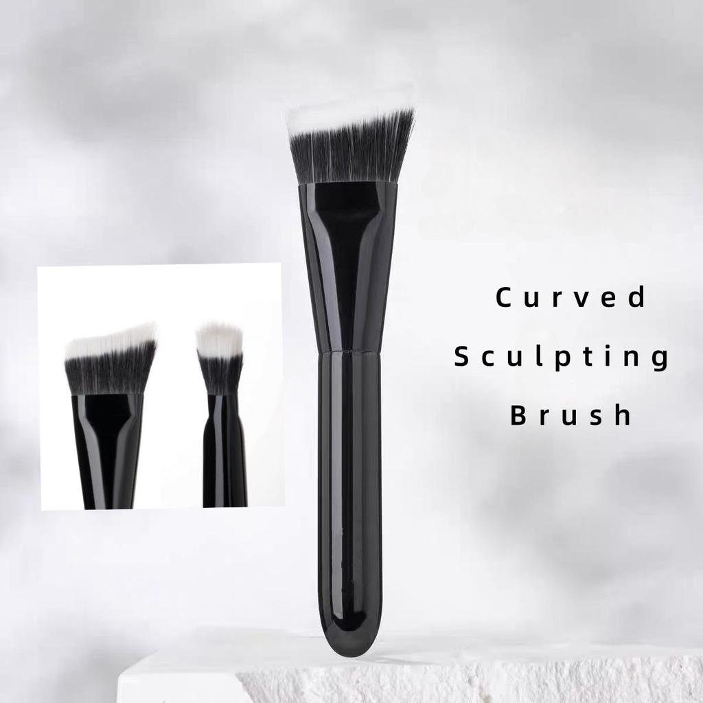 Curved Sculpting Brush Synthetic Face Shaping Contouring Highlighting Makeup Brush