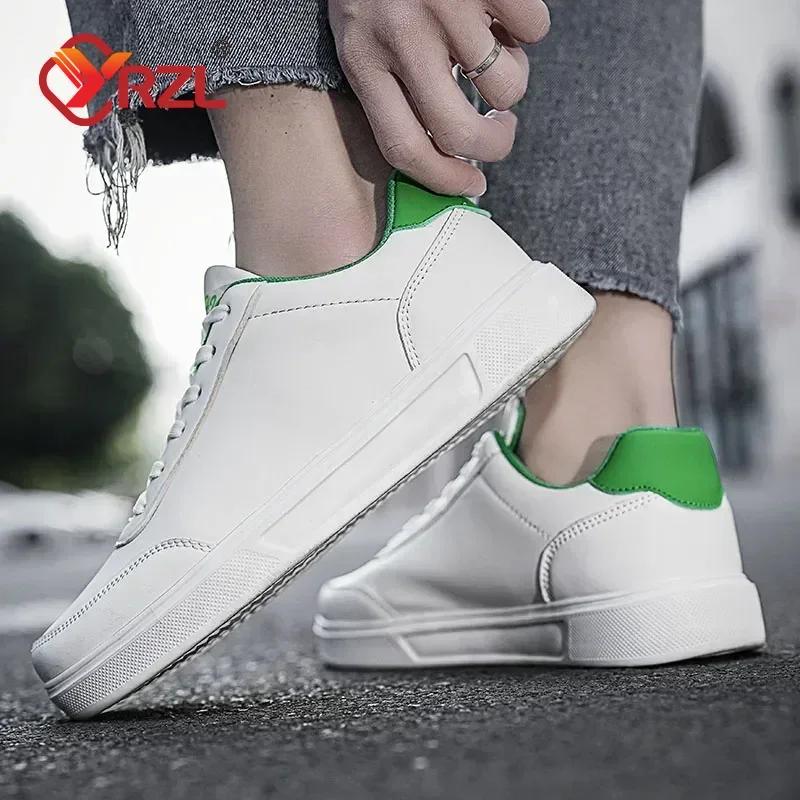 YRZL Weiße Schuhe Herren Paare Lässige Skateboard-Schuhe Bequeme Sneaker Leichtgewichtige Walking Damen Tennisschuhe Übergröße 36-46