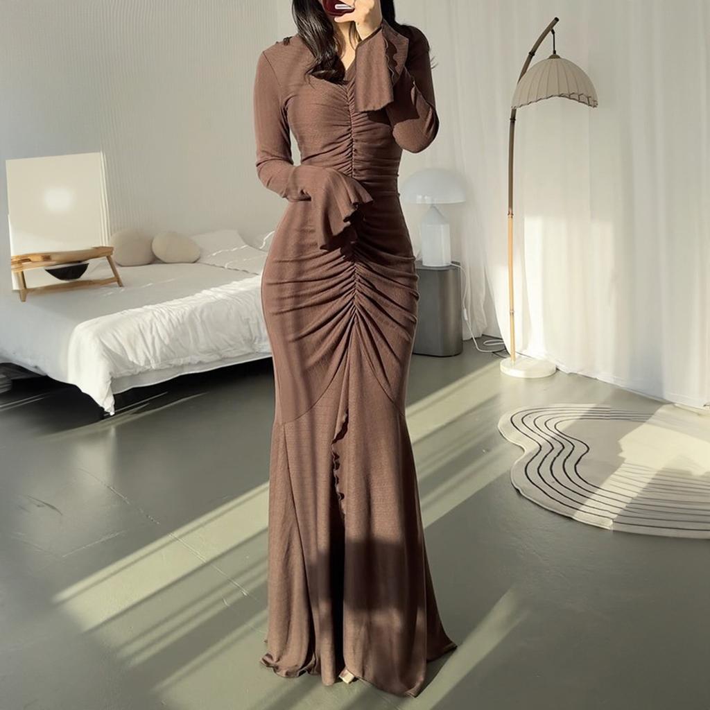 Elegant Dress for Women 2025 Autumn and Winter Fashionable and Versatile Temperament for Commuting