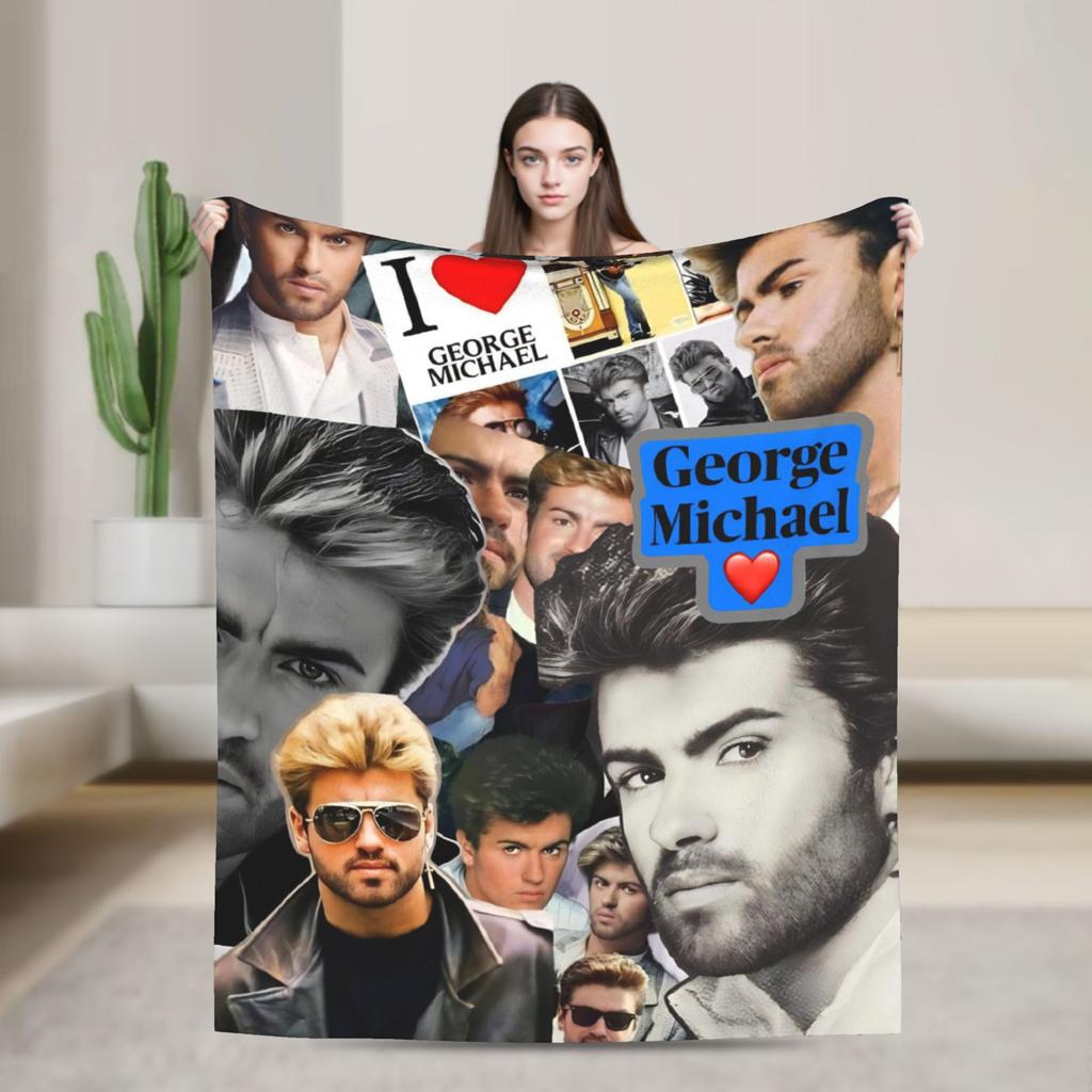 George Michael Singer Legend Flannel Fashion Blankets Music Album Awesome Throw Fashion Blanket for Quilt 200x150cm Warm