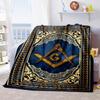 1PC Freemason Home Suitable All Seasons Soft Comfortable Blanket Sofa Office Travel Home Use Great Gift Idea