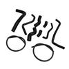Silicone Radiator coolant Hose Fit For Suzuki SV 650 SV650 2016-2025 Black