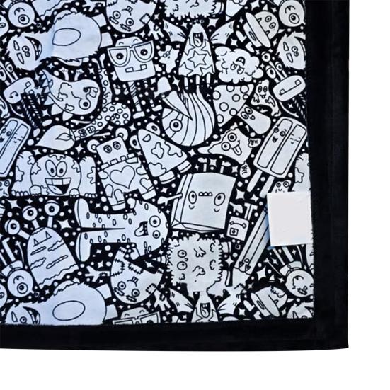 DIY Fargeleggingspledd 50" x 60" Sofapledd Vaskbart Fargelegg Ditt Eget Pledd Kunstprosjekt for Hjemmeinnredning Feriegaver Festaktivitet