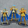 19CM Anime Saint Seiya Gold Saint Figure Aries Pisces Capricorn Aquarius Stand Animation Model Toys Gifts Collection Decoration