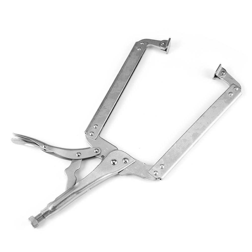 Adjustable Locking Pliers with Swivel Pad & Tenon Locator for Woodworking - Durable Steel Alloy Hand Tool for Carpentry DIY