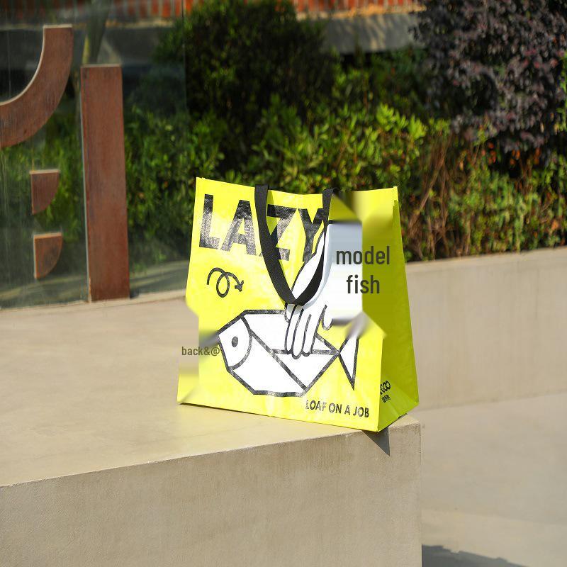 IKEA Extra Large Laminated Woven Tote - Trendy Clothing & Gift Shopping Bag