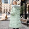 Neue Mode Winter Dick Baumwolle Gepolstert Lang Knie Übermantel für Damen Europäischer und Amerikanischer Stil