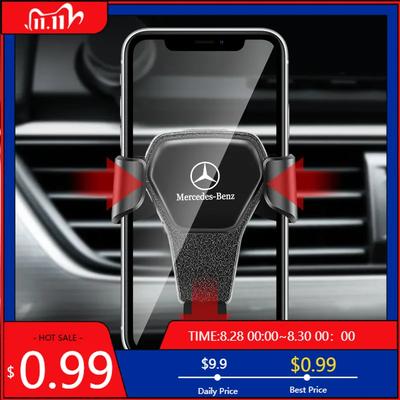 GLC GLB Soporte para Teléfono Móvil y GPS de Coche con Gravedad ABS Accesorios para Coche Para Mercedes Benz AMG W204 W205 W203 W211 W212 W213 W201 W2