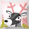 Cute Animal Print Square Pillowcase Home Decoration Car Sofa Cushion Cover