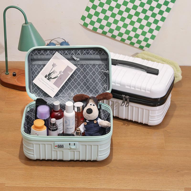 16 Zoll Reisekoffer Mini Hand-Make-up-Koffer Reise-Organizer Kosmetikbox Für Frauen Make-up-Koffer Passwortbox Bordgepäckkoffer