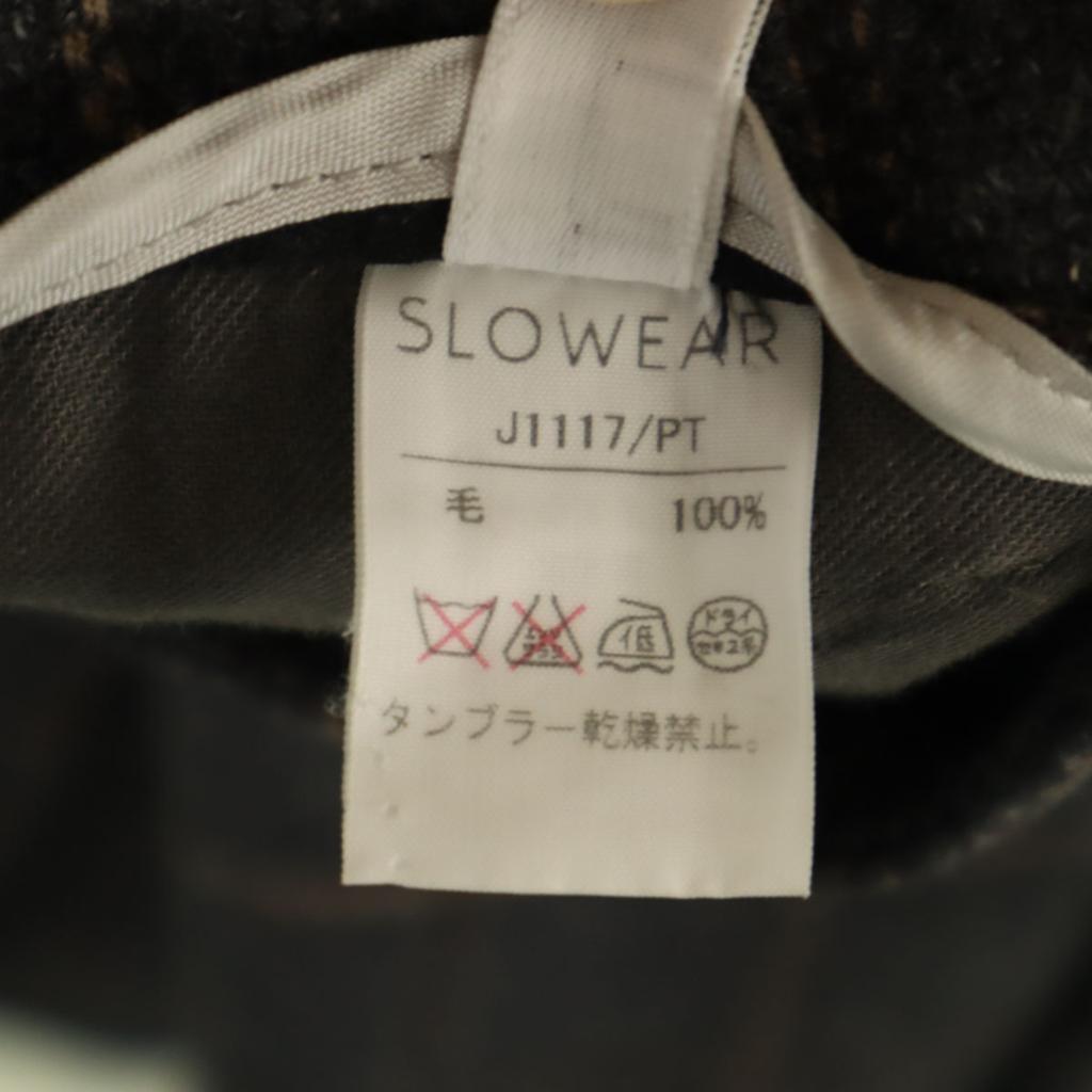 INCOTEX Made In Japan Wool Check Straight Pants 42 Gray Women Used