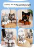 Adorable Fluffy Husky Plush Toy Doll